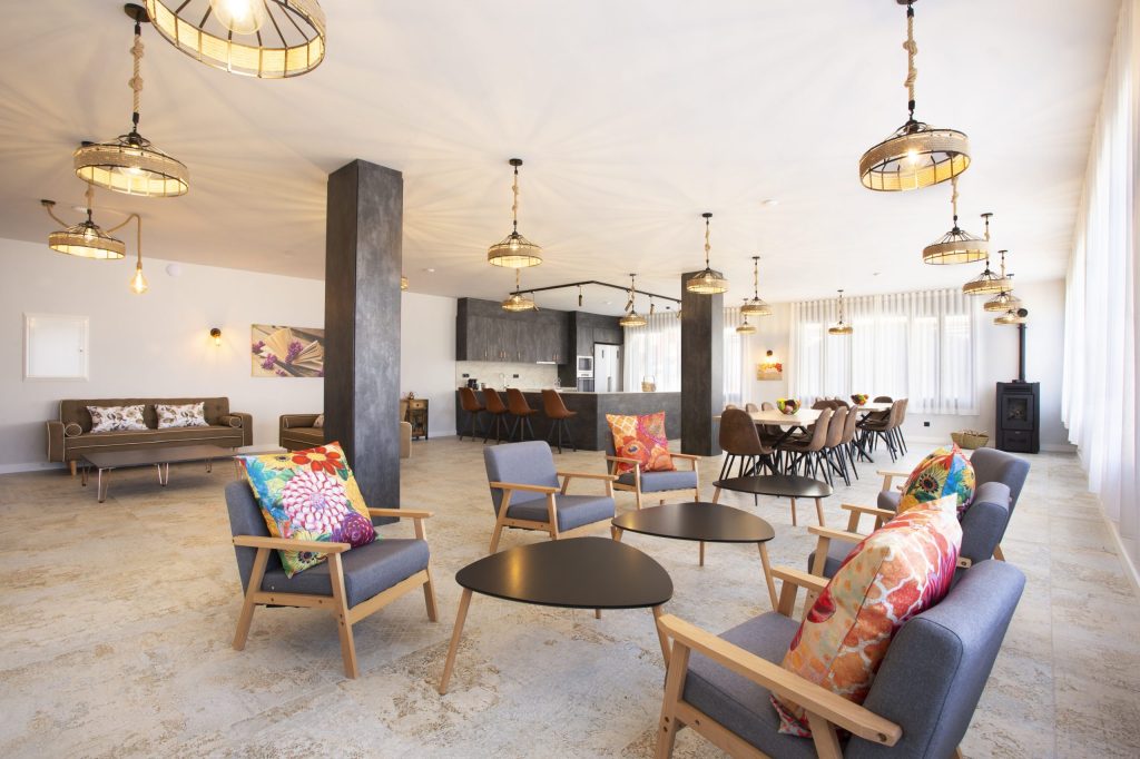 Zona de estar en Espai Vidrà