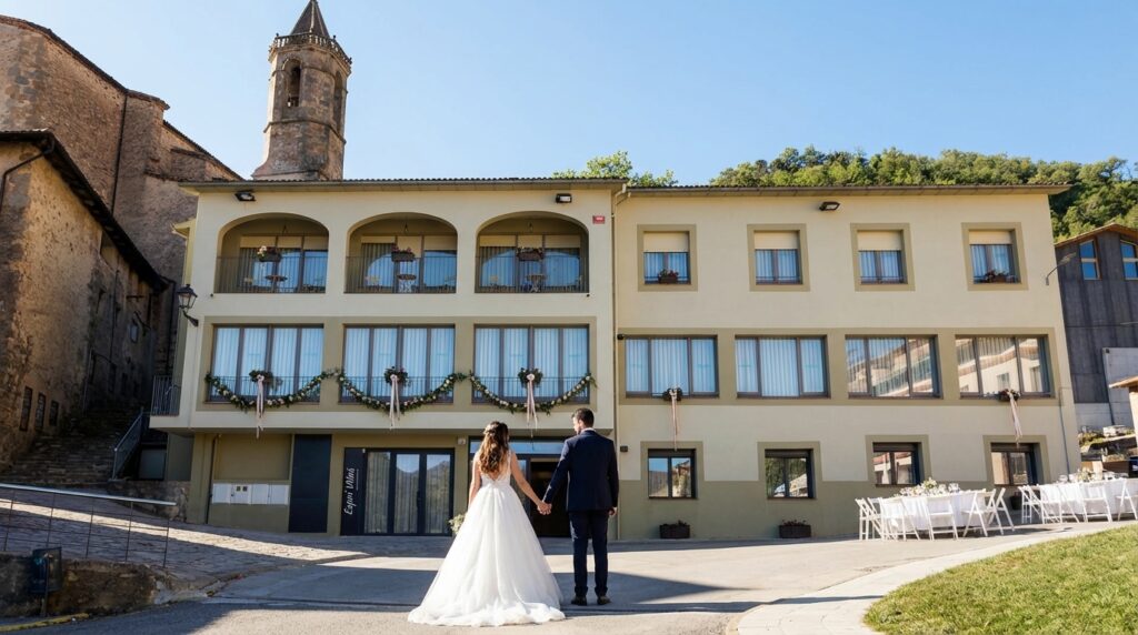 Escena de una boda en Espai Vidrà