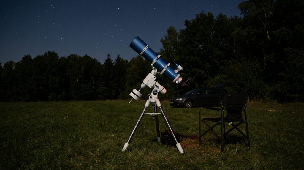 Observación astronómica nocturna