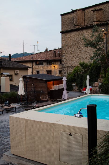 Zona común de piscina en Espai Vidrà